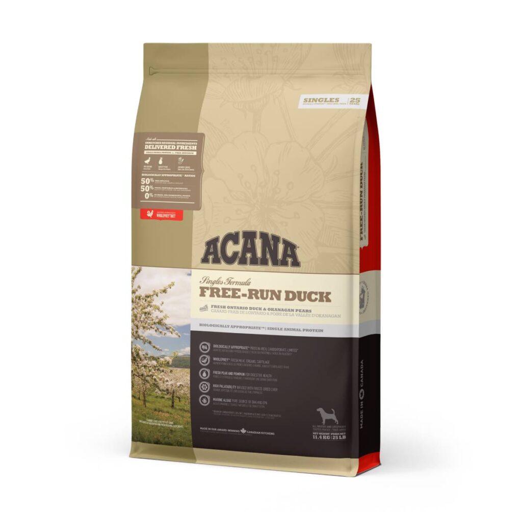 アカナ ドッグフード フリーランダック 鴨 アレルギー対応